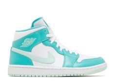 Air Jordan 1 Mid SE GS 'Edge Glow' - Air Jordan - CV4611 100 - white/hyper crimson/pink blast | Flight Club Παπούτσια Nike Free, Cute Jordans, Nike Shoes Women Fashion, Wmns Air Jordan 1, Boty Nike, Shoes For School, Back To School Shoes, Trendy Shoes Sneakers, Dr Shoes