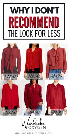 Why I Don’t Recommend The Look for Less. I don’t believe in getting the look for less, because it NEVER WORKS. While you may find the same silhouette, the same color, or the same trendy detail as the more expensive item, it’s not going to be the same. Not only that, but what made it great is usually lost with the loss of dollars. Professional Wardrobe Capsule, French Inspired Outfits