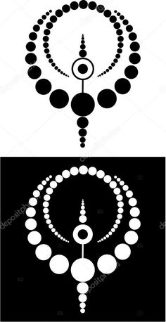 an abstract design with circles and dots