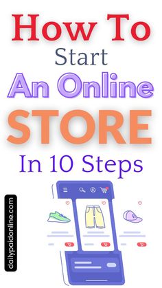 How To Start An Online Store In 10 Steps Best Money Making Apps, Tips For Business, Virtual Assistant Jobs, Proofreading Jobs, Small Business Online, Passive Income Ideas, Mom Jobs, Side Business, Income Ideas