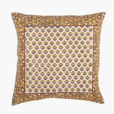 Bailey Mustard Pillow Cover Mustard Pillow, Block Print Pattern, Block Print Pillow, Block Printed Pillows, Wood Wall Mirror, Rug Texture, Clearance Rugs, Print Pillow, Solid Rugs