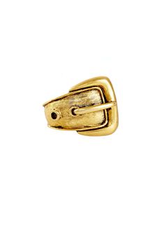 Anything but your basic gold band, this large ring adds textured details and a buckle design adding a fun bit of flare for your fingers. 24kt Gold Plate, Proudly Made in the USA. Glamorous Jewelry, Buckle Ring, Elizabeth Cole, Ring Antique, Large Ring, 24kt Gold, Antique Rings, Gold Band, Gold Bands