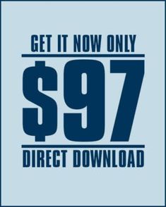 a blue square with the words get it now only $ 997 direct download