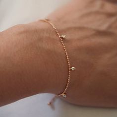 Delicate Diamond Bracelet with Gold chain 18k solid gold adjustable bracelet Delicate Diamond Bracelet With Accents, Dainty Diamond White Tennis Bracelet, Dainty White Gold Diamond Bracelet With Adjustable Chain, Elegant Diamond Bracelet With Delicate Adjustable Chain, Dainty 14k Gold Tennis Bracelet, Delicate Cubic Zirconia Bracelet With Adjustable Chain, Dainty Cubic Zirconia Chain Bracelet, Adjustable Diamond Bracelet With Delicate Chain, Adjustable Cubic Zirconia Bracelet With Delicate Chain