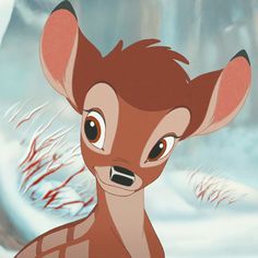 the deer from disney's live - action movie, fawnish is looking at something