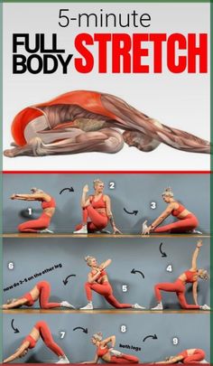 the 5 minute full body stretch is an easy way to get fit and build muscle muscles