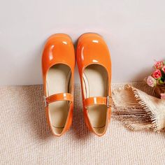 Shipping: Worldwide Express Shipping AvailableDelivery time: 7-15Days Fast ShippingReturns: Fast refund, 100% Money Back Guarantee. Crystal Suncatchers Diy, Clown Shoes, Mary Jane Platform Shoes, Orange Outfit, Orange Shoes, Girls Red, Platform Mary Janes, Jane Shoes, Gothic Style