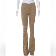 Sablyn - $1325 High-Waisted Taupe "Meri" Suede Bell Bottoms Xs Excellent Condition, Worn 1 Time. Description Sablyn Leather Flared Pants Neutrals Mid-Rise Zip Closure Details Leg Opening: 14" Waist: 28" Inseam: 36" Hip: 32" Rise: 11" Clothing Size: Xs Fabric: 100% Leather Color: Beige/Taupe Flared Pants, Flare Pants, Bell Bottoms, Suede Leather, Pant Jumpsuit, Mid Rise, Pants For Women, High Waisted, Pants