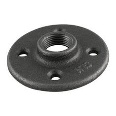 an aluminum flange with holes on the front and back end, for use in construction projects