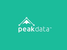 the peak data logo on a green background