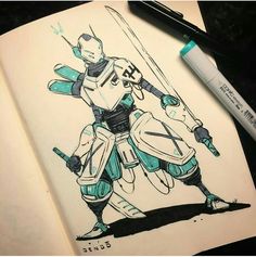 Robot Drawings, Posca Art, Character Design Sketches, Game Character Design, Robot Art, Robot Concept Art