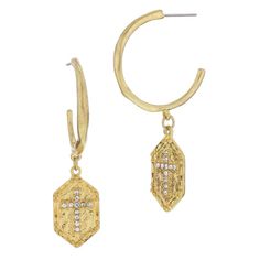 We're a fashion brand for women - known for our fun, colorful stores across the U.S. Shop our trendy collections from handbags, accessories, shoes, and apparel. Free shipping over $60! Crystal Cross, Trendy Collection, Cross Earrings, Top To Bottom, Gold Hoop, Over 60, Fashion Brand, Handbags, Crystals