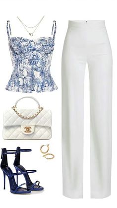 Women Outfit Ideas, Trousers Outfit, Chique Outfit, Work Fits, Luxe Jewelry, Women Outfit