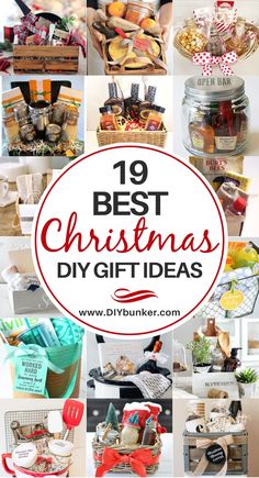 the best christmas diy gift ideas to give this holiday season, including gifts in mason jars and baskets