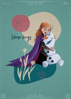 a frozen princess hugging a snowman with the words hump humps on it