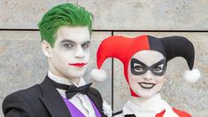 two people dressed up as the joker and harley