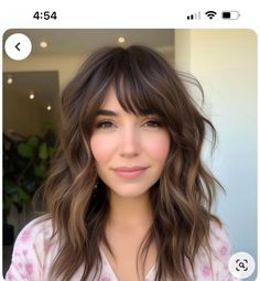 Wavy Shag Side Part, Shag Hairstyle Side Part, Medium Shag Side Part, Long Wavy Bob With Fringe, Textured Fringe Women, Side Parting Fringe, Shag Hairstyles Side Part, Behind The Chair Haircut, Side Part Shag Haircut Medium