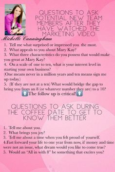 Michelle Cunningham Scripts, Mary Kay Team Building, Mary Kay Opportunity, Recruiting Tips, Mary Kay Career