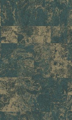 an old, grungy wallpaper pattern in shades of blue and green with white squares