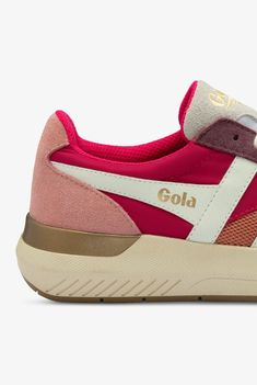 Gola Women's Raven Orange Spice/Raspberry/Coral Pink Atheltic Lace Up Nursing Shoes, Athletic Nursing Shoes Nurse Shoes Sneakers, Gola Sneakers, Shoes For Nurses, Orange Spice, Nursing Shoes, Buy Shoes, Coral Pink, Shoes Athletic, Nursing