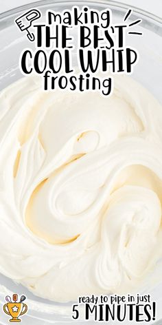 the best cool whip frosting recipe for 5 minutes