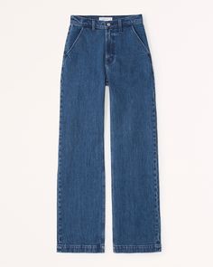 Women's High Rise 90s Relaxed Jean | Women's Bottoms | Abercrombie.com High Rise 90s Relaxed Jean, Earthy Yellow, Abercrombie Jeans, Soft Orange, Trouser Pocket, Women's Bottoms, Abercrombie And Fitch Jeans, Relaxed Jeans, Color Inspo