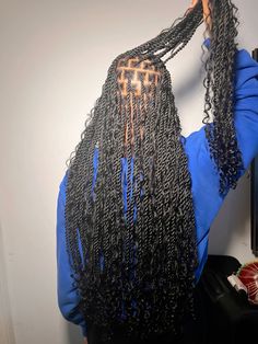 twists | braid ideas | hairstyles | hair | beauty | black | black girl hairstyles | goddess braids | boho braids | senegalese twists | black girl | protective hairstyles | butterfly locs | locs | stitch braids | cornrows Knotless Goddess Twists, Butterfly Locs 30 Inch, Boho Braids Twist, Mermaid Twists Black Hair, Small Boho Senegalese Twist, Boho Twists Hairstyle, Goddess Twists With Curls, Braided Hairstyles That Last Long