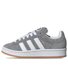 (GS) adidas Campus 00s J 'Grey Gum' HQ6507 (SNKR/Skate/Casual/Low Top/Big Kid/Non-Slip/Wear-resistant) Gray Adidas Campus, Grey Campus 00s, Grey Adidas Campus, Old School Adidas Shoes, Street Wear Shoes, Gray Adidas, Outfit Collages, College Wardrobe, Adidas Campus 00s