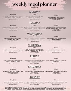 Track Meal Plan, How To Keep Track Of Calories, Food Planning Weekly Meal Ideas, Healthy Eating Weekly Meal Plan, Healthy Meals Week Plan, Healthy Eating Routines For Women, Healthy Recipes Meal Plan, Healthy Meal Ideas Breakfast Lunch And Dinner, Meals Plans For The Week