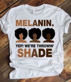 Melanin Ladies Tshirt in Black or white for women Personalised Tshirt for women Black tshirt for women  White tshirt for women  Glitter or plain vinyl  100% cotton  We have various colour font to choose from. We aim to dispatch within 24-48 hours (unless we are yet to receive personalisation info from  you). We post by Standard 2nd class (which isn't trackable) and the delivery speed is really in the hands of Royalmail once posted.  A faster guarantee option is also available. For this service, Ladies Tshirt, Melanin Shirt, Tshirt For Women, Custom Polo Shirts, Throwing Shade, Printed Polo Shirts, Ladies T Shirt, Valentines Gifts For Her, T Shirt For Women