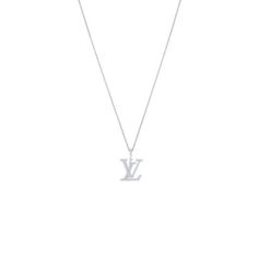 LOUIS VUITTON® - Lv Medium Pendant, White Gold And Diamonds - Grey Lv Dress Louis Vuitton, Louis Vuitton Store, Gray Jewelry, Expensive Jewelry Luxury, Louis Vuitton Jewelry, Expensive Jewelry, Minimal Jewelry, Designer Fashion Jewelry, Fine Jewelry Designers