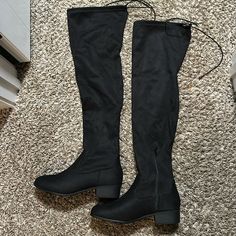 Brand New Black Thigh High Soda Boots, Size 9. Soda Boots, Thigh High Black Boots, High Black Boots, Black Thigh High, Soda Shoes, Thigh High, Over The Knee Boots, Thigh Highs, Over The Knee