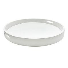 an empty white tray on a white background