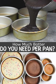 how much batter per pan? what is the cake batter calculator in this case?