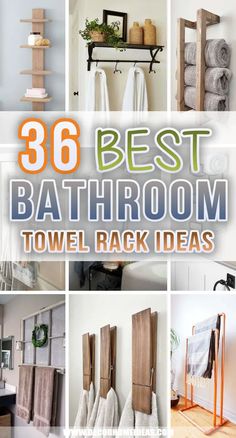 the best bathroom towel rack ideas that are easy to make and great for small spaces