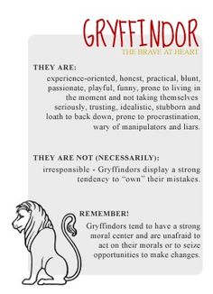 an image of a bookmark with the words gryffinndor on it