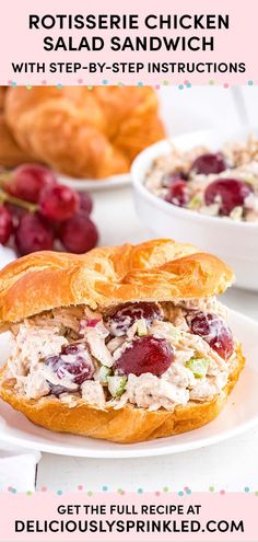 chicken salad sandwich with step by step instructions