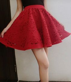 Cute A line skirt red/black skirt Fabric: blended Color: red, black Size(cm): free size length 41cm waist 66-80 cm Pleated A-line Mini Skirt For Night Out, A-line Mini Skirt Lined For Night Out, Red A-line Party Bottoms, Spring Party A-line Skort, Chic Red Flared Dress, Chic Red Flared Skirt Dress, Party Mini Pleated Skirt, Red Mini Skirt Dresses For Spring, Chic Red Summer Skirt