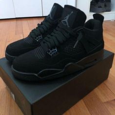 Jordan 4 Black cat  « NEW » 100% authentic ✅ #shoes#jordan#clean Jordan Retro 4 Black Cat, Adidas Shoes Outfit, Jordan Retro 4, Jordan Shoes Girls