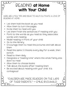 the poem reading at home with your child is an easy way to teach children how to read