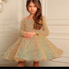 Formal Bridesmaids Sequins 1 Year Baby Girl Birthday Dress Elegant Fluffy Bow Party Wedding Princess Dresses Baptism Costumes Costume Fleur, Baby Costumes Girl, Sweet Dresses, Dresses Winter, Girls Dresses Online, Christening Dress, Girl Princess Dress, Childrens Dress, Line Dress