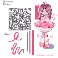 #🌷𖹭 cr to the owners ;ଓ Qr Code Ibispaint Coloring, How To Do Pixel Art In Ibis Paint, Cute Brushes Ibis Paint, Hello Kitty Brush Ibis Paint, Coloring Brush Ibispaint, Color Ibispaint Code, Pixel Art Ibis Paint, Drawing Brush Ibispaint, Fishnet Brush Ibis Paint