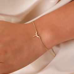 14K Gold Angel Bracelet, 14K Real Gold Angel Bracelet, Dainty Custom Angel Bracelet, Minimalist Angel Bracelet, Summer Jewelry, Anniversary Bracelet, Birthday Gift, Christmas Gift, Solid Gold Bracelet, Minimalist Gold Bracelet, Wedding Bracelet, Valentine's Day Gift "Material: SOLİD GOLD (No Gold Filled Or No Gold Plated)" "KARAT: 14K (585) "Bracelet Length: 11,7 "Bracelet Width: 9,9 MM "Available Gold Color: (Yellow Gold, White Gold, Rose Gold) "The certificate will be sent with the product. *A Angel Bracelet Jewelry, Dainty Heart Bracelet, Fantasy Bracelet, Bracelet Meaning, Mother Days, Finger Bracelets, Angel Bracelet, Evil Eye Necklace Gold, Bracelet Summer