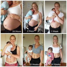 a series of photos showing different stages of pregnant women