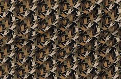 an image of camouflage fabric with birds on it