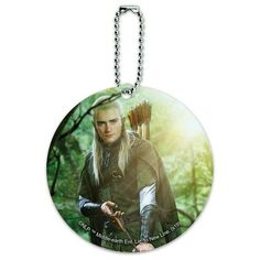 a key chain with an image of the hobbo character holding a bow and arrow