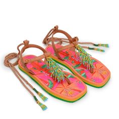 Nwob Nwt Walk In Happiness! The Floral Pietra Beaded Flat Sandal Features A Vegan Leather Upper With Ropes And Beaded Tassels, And An Eva Rubber Sole With Cotton. Your Farm Rio Shoes Match Pretty Much Everything You Have In Your Timeless Wardrobe, From Dresses To Jumpsuits To Pants (And All In Between!). Made In Brazil Embroidered Detailing And Beaded Tassels Buckle Closure Y2k, Summer, Spring, Striped, Retro, 60s, 70s, Boho,Bohemian, Lightweight, Airy, Breezy, Date, Brunch, Hollywood, Celebrity Pink Flip Flops With Single Toe Strap For Vacation, Beaded Pink Sandals For Summer, Pink Single Toe Strap Flip Flops For Vacation, Pink Beaded Sandals For Summer, Pink Beaded Sandals For Spring, Pink Single Toe Strap Flip Flops For Beach, Pink Tropical Sandals For Summer, Pink Beaded Open Toe Sandals, Pink Tropical Sandals For Spring