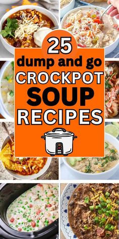 easy crock pot soup recipes simple Dinner Ideas Crockpot Easy, Slow Cooker Soup Recipes Easy, Potluck Comfort Food, Cold Weather Dinner Ideas, Easy Crockpot Soup Recipes, Soup Recipes Simple, Dinner Ideas Crockpot, Cold Weather Dinner, Dump And Go Crockpot