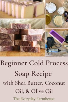 soap recipe with shea butter, coconut oil and olive oil