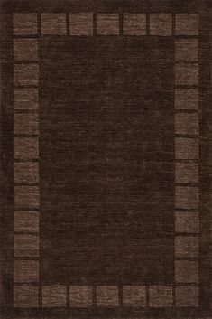 a brown rug with squares and lines on it